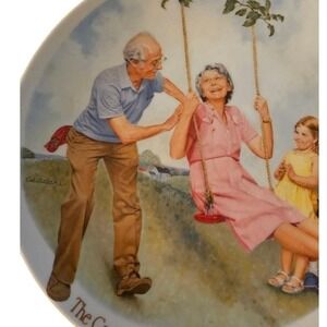 Vintage Csátari Grandparent Plate 1983 Knowles The Swinger Limited Edition B1896